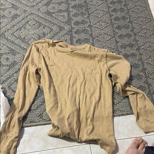 A New Day Women's Tan Long Sleeve Top